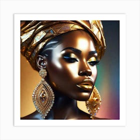 Beautiful African Woman 3 Art Print