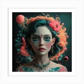 Kaleidoscope Girl Art Print