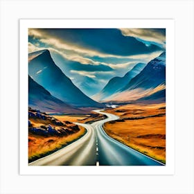 Road To Scotland Art Print