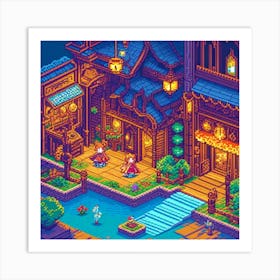 Pixel Art 5 Art Print