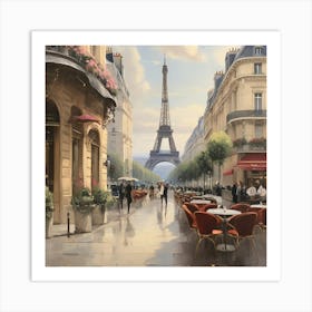 Paris Cafe.1 Art Print