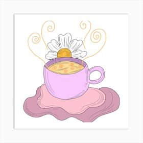 Daisy In A Cup Art Print