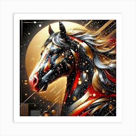 Creative Horse Beauty Illustration Nr 269 Art Print