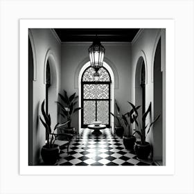 Hallway Of A Hotel Art Print