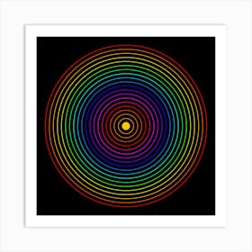 Rainbow Circles 1 Art Print