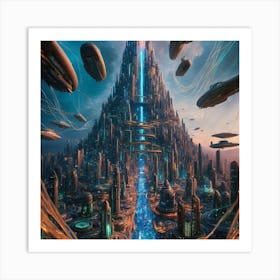 Futuristic City Art Print