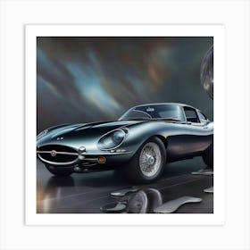 Jaguar E-Type Art Print