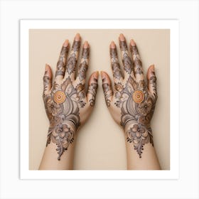 Mehndi Designs 2 Art Print