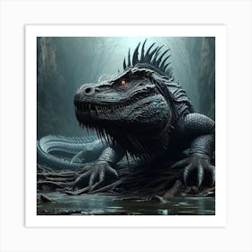 Iguana Art Print