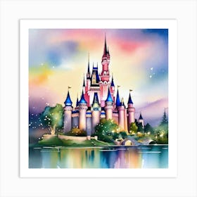 Disney Castle 8 Art Print