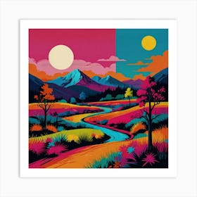 Landscape Painting Art Print