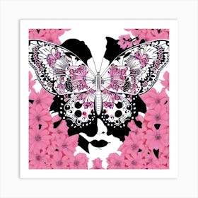 Pink Butterfly 2 Art Print