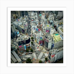 Shibuya Crossing Art Print