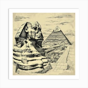 Egyptian Sphinx Art Print