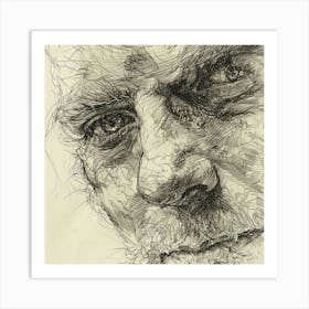 Portrait Of An Old Man Art Print