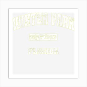 Winter Park Florida Fl State Vintage Athletic Style Art Print