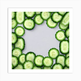 Sliced Cucumbers 1 Art Print