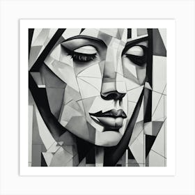 Abstract Painting Black And White Abstract Art 3 Art Print