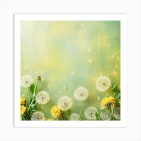 Dandelion Background 2 Art Print