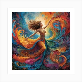 Flame Dancer Art Print