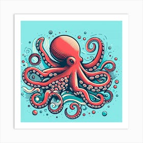 Octopus 2 Art Print