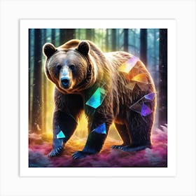 Bear In The Forest 8 Art Print