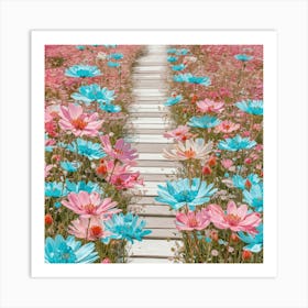 Flower Path Art Print