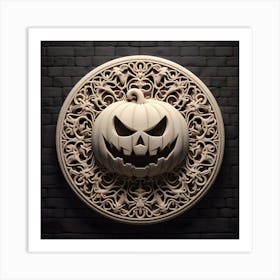 Carved Pumpkin Art Print