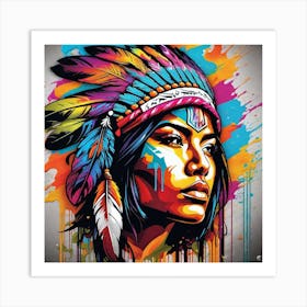 Indian Woman 1 Art Print