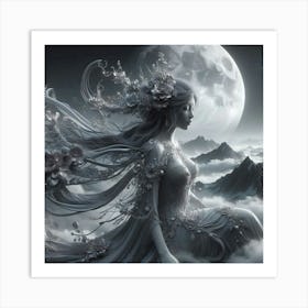 Fairy In The Clouds Art Print