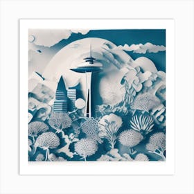 Space Needle Art Print