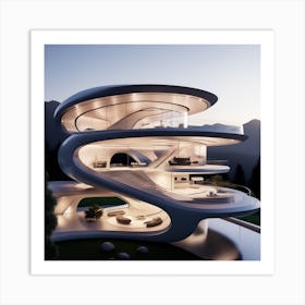 Futuristic House 11 Art Print