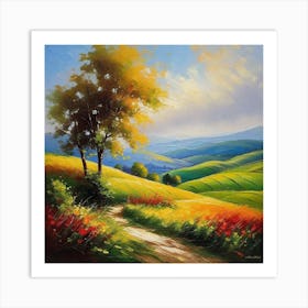 Landscape Painting 127 Art Print