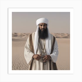 Man In The Desert Art Print