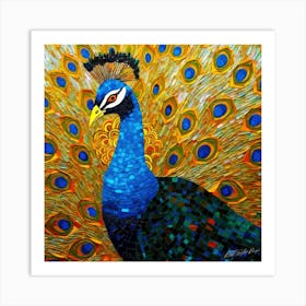 Peacock Blue - Peacock Premium Art Print