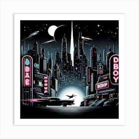 Neon City Art Print