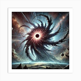 Singularity Black Hole Devourer 1 Art Print