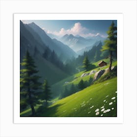 Landscape Painting 96 Art Print