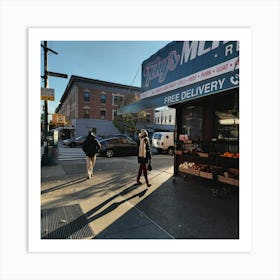 Brooklyn Street Scene Art Print