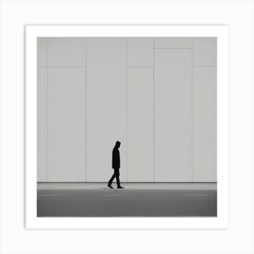 Man Walking In The Street Art Print