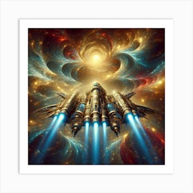 Spaceship 13 Art Print