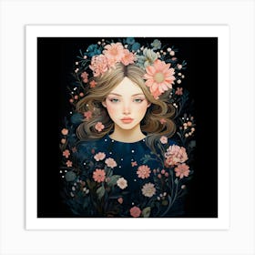 Flower Girl Art Print