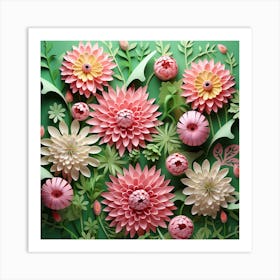 Paper Flowers 26 Art Print