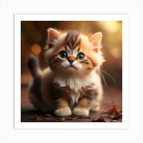 Cute Kitten Art Print