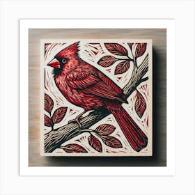 Cardinal Bird 2 Art Print