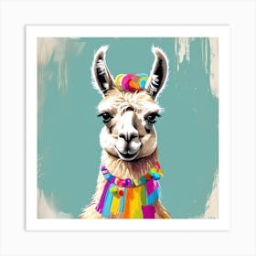 Llama Canvas Art Art Print