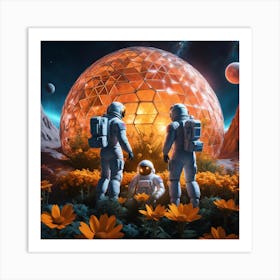 Aliens In Space Art Print