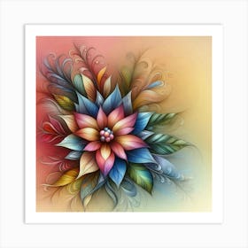 Colorful Flower Art Print