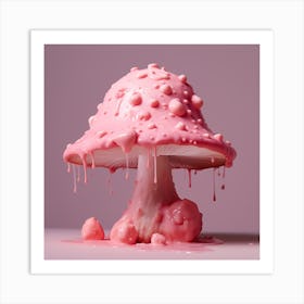 Pink Shroom Art Print