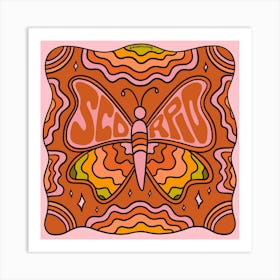 Scorpio Butterfly Art Print